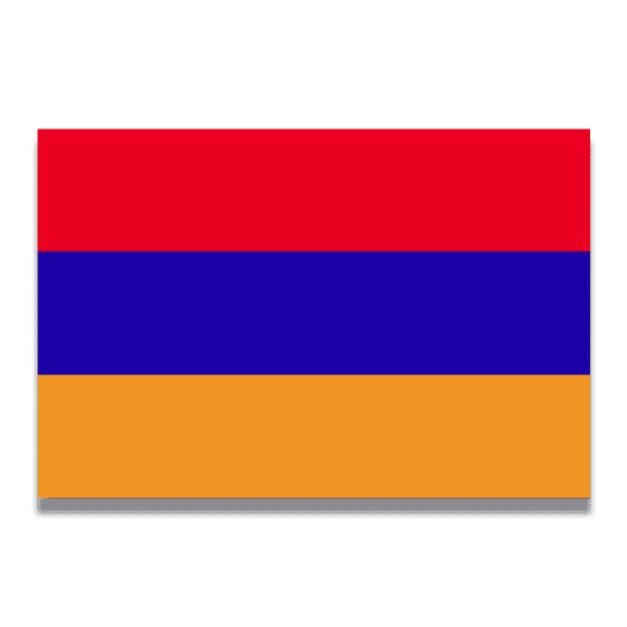 Magnet Me Up Armenia Armenian Flag Vinyl Automotive Magnet Decal, 4x6 Inches