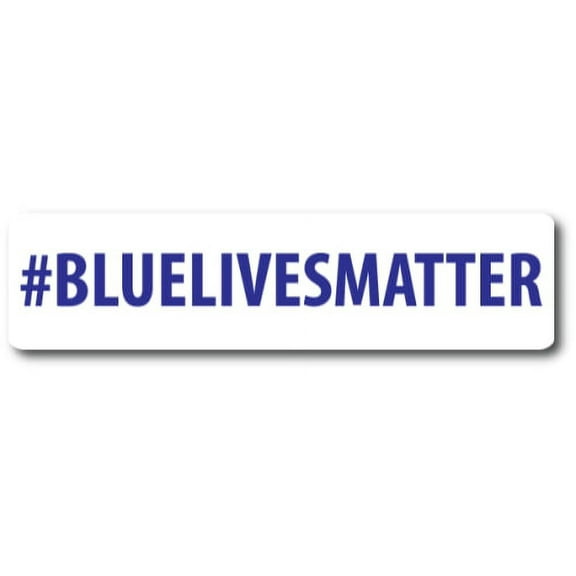 Magnet Me Up #BLUELIVESMATTER Magnet Decal, 2x8 Inc, Vinyl Automotive Magnet