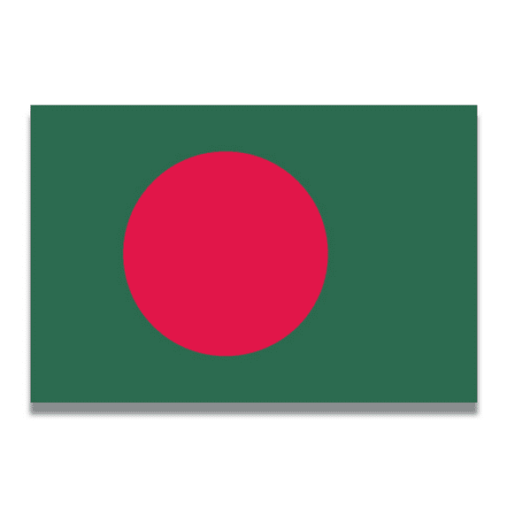 Magnet Me Up Bangladesh Bangladeshi Flag Vinyl Automotive Magnet Decal, 4x6 Inches
