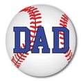 thumbnail image 1 of Magnet Me Up Baseball Dad Magnet Decal, 5 Inch Round, Vinyl Automotive Magnet, 1 of 7