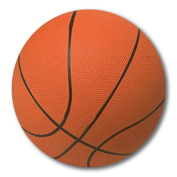 Magnet Me Up Basketball Magnet Decal, 5 Inch Round, Vinyl Automotive Magnet