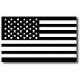 thumbnail image 1 of Magnet Me Up Black and White American Flag Vinyl Automotive Magnet, 3x5 in, 1 of 7