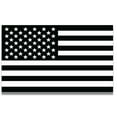 thumbnail image 1 of Magnet Me Up Black and White American Flag Vinyl Automotive Magnet Decal, 5x8 In, 1 of 7