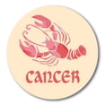thumbnail image 1 of Magnet Me Up Cancer Zodiac Sign Magnet Decal, 5 Inch Round, Vinyl Automotive Magnet, 1 of 7