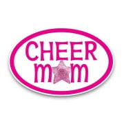 Magnet Me Up Cheer Mom Sports Oval Magnet Decal, 4x6 Inc, Vinyl Automotive Magnet