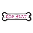 thumbnail image 1 of Magnet Me Up Dog Aunt Pink Dog Bone Magnet Decal, 2x7 In, Vinyl Automotive Magnet, 1 of 2