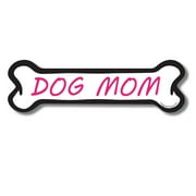 Magnet Me Up Dog Mom Pink Dog Bone Magnet Decal, 2x7 In, Vinyl Automotive Magnet