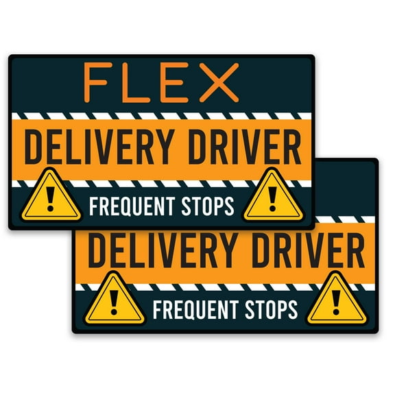 Magnet Me Up Flex Delivery Driver Automotive Magnet Decal, 2 Pack, 8x4.5 in