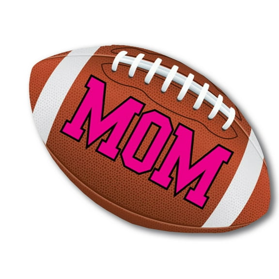 Magnet Me Up Football Mom Magnet Decal, 7x4 Inches, Vinyl Automotive Magnet