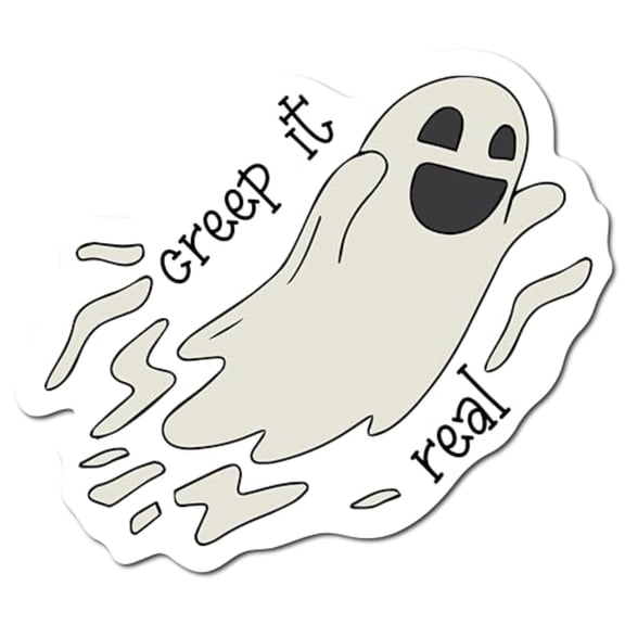 Magnet Me Up Halloween Creep It Real Spooky Funny Holiday Magnet Decal, 5x4.5 Inches, Heavy Duty Automotive Magnet For Car Truck SUV Or Any Other Magnetic Surface