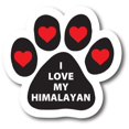 thumbnail image 1 of Magnet Me Up I Love My Himalayan Black Pawprint Magnet Decal, 5 Inch, Vinyl Automotive Magnet, 1 of 7