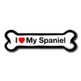thumbnail image 1 of Magnet Me Up I Love My Spaniel Dog Bone Magnet Decal, 2x7 In, Vinyl Automotive Magnet, 1 of 7
