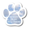 thumbnail image 1 of Magnet Me Up In Memory of My Best Friend Pawprint Magnet Decal, 5 Inch, Vinyl Automotive Magnet, 1 of 7