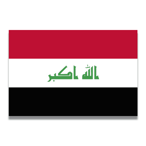 Magnet Me Up Iraq Iraqi Flag Vinyl Automotive Magnet Decal, 4x6 Inches