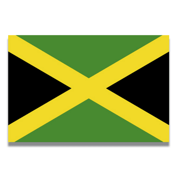 Magnet Me Up Jamaica Jamaican Flag Vinyl Automotive Magnet Decal, 4x6 Inches