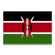 Magnet Me Up Kenya Kenyan Flag Vinyl Automotive Magnet Decal, 4x6 Inches