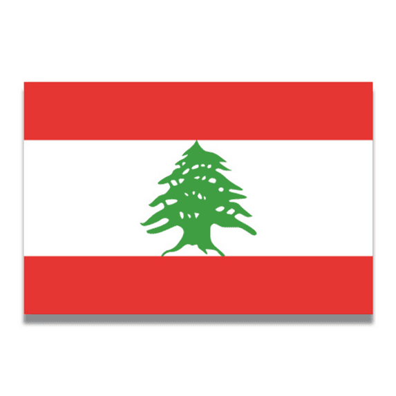 Magnet Me Up Lebanon Lebanese Flag Vinyl Automotive Magnet Decal, 4x6 Inches