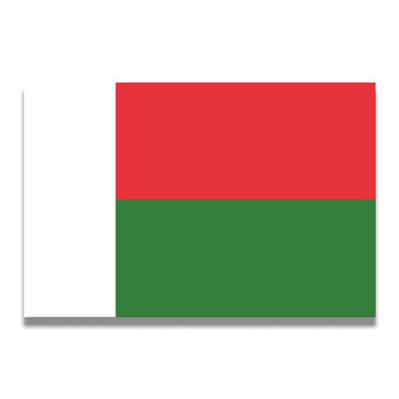 Magnet Me Up Madagascar Flag Vinyl Automotive Magnet Decal, 4x6 Inches