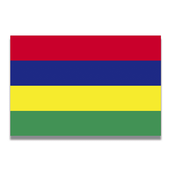 Magnet Me Up Mauritius Mauritian Flag Vinyl Automotive Magnet Decal, 4x6 Inches
