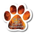 thumbnail image 1 of Magnet Me Up My Dog and I Support Firefighters Magnet Decal, 5 Inches, Vinyl Automotive Magnet, 1 of 7