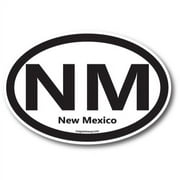 Magnet Me Up NM New Mexico US State Oval Magnet Decal, 4x6 In, Vinyl Automotive Magnet