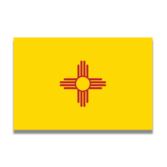 Magnet Me Up New Mexico US State Flag Vinyl Automotive Magnet Decal, 4x6 Inches