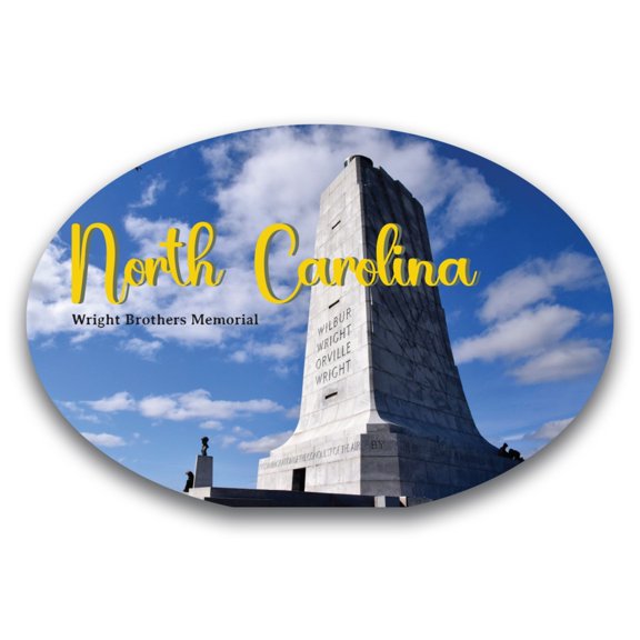 Magnet Me Up North Carolina Wright Brother's Memorial State Scenic Magnet Decal