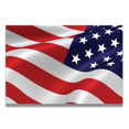 thumbnail image 1 of Magnet Me Up Opposing Waving American Flag Vinyl Magnet, 4x6 In, Red, White, Blue, 1 of 7