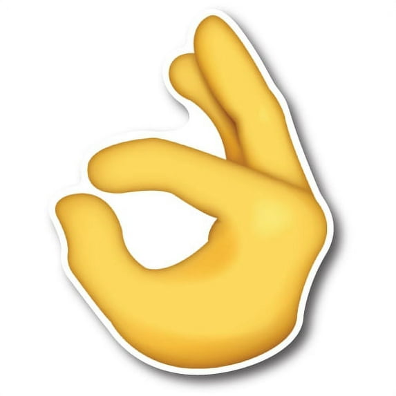 Magnet Me Up Perfect Hand Emoji Magnet Decal Perfect for Car or Truck