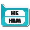 thumbnail image 1 of Magnet Me Up Pronoun He Him Magnet Decal, 4x5 inch, Heavy Duty Automotive Magnet for Car, Truck, SUV Or Any Magnetic Surface, in Support of Transgender and Self Expression, 1 of 8