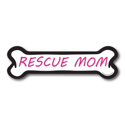Magnet Me Up 'Adopt Dog Bone' Car Magnet - 2x7 Inch Dog Bone Shape Fridge/Truck Decal With Paw Prints