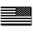thumbnail image 1 of Magnet Me Up Reversed Black and White American Flag Vinyl Automotive Magnet, 3x5 in, 1 of 7
