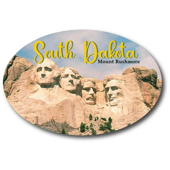 Magnet Me Up South Dakota Mount Rushmore State Oval Magnet Decal, 4x6 inch, Automotive Magnet for Car, Great Souvenir Gift for American
