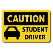 Magnet Me Up Student Driver Magnet Decal, 4x6 Inches, Vinyl Automotive Magnet