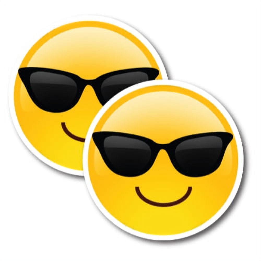 Magnet Me Up Sunglasses Cool Emoticon Magnet Decal, Inch Round