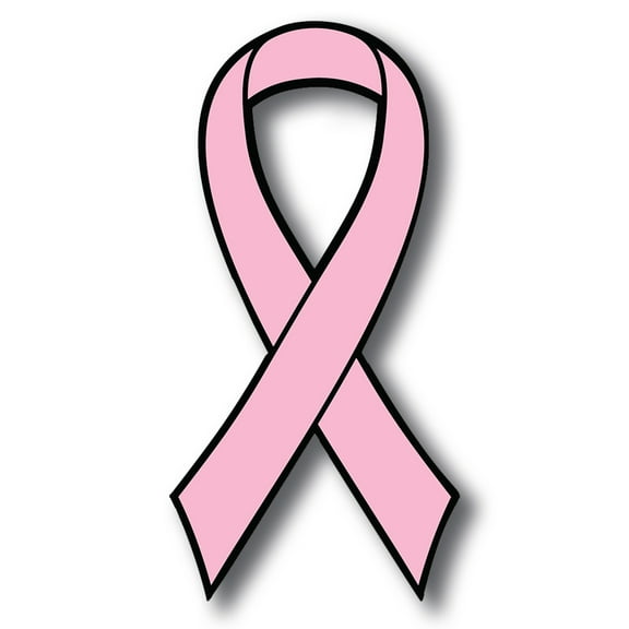 Magnet Me Up Support Breast Cancer Awareness Pink Ribbon Magnet Decal, 3.5x7 in