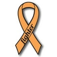 thumbnail image 1 of Magnet Me Up Support Leukemia and Kidney Cancer Fighter Orange Ribbon Magnet Decal, 3.5x7 In, Vinyl Automotive Magnet, 1 of 7