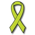 thumbnail image 1 of Magnet Me Up Support Non Hodgkins Lymphoma Cancer Awareness Lime Ribbon Magnet Decal, 3.5x7 In, Vinyl Automotive Magnet, 1 of 7