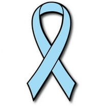 Magnet Me Up Support Prostate Cancer Awareness Aqua Ribbon Magnet Decal, 3.5x7 In, Vinyl Automotive Magnet