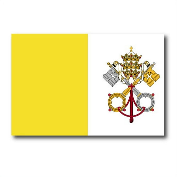 Magnet Me Up The Vatican City Flag Vinyl Automotive Magnet Decal, 4x6 Inches