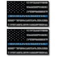 thumbnail image 1 of Magnet Me Up Thin Blue Line Distressed Blue Lives Matter American Flag Vinyl Magnet, 3x5 in, 2 Pk, 1 of 3