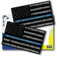 thumbnail image 1 of Magnet Me Up Thin Blue Line Flag Decal Sticker, 3x5", 2-Pack – Made in USA, 1 of 7