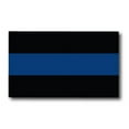 thumbnail image 1 of Magnet Me Up Thin Blue Line Vinyl Automotive Magnet,3x5 in, Black and Blue, 1 of 7