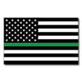 thumbnail image 1 of Magnet Me Up Thin Green Line American Flag Vinyl Automotive Magnet Decal, 5x8 In, 1 of 7