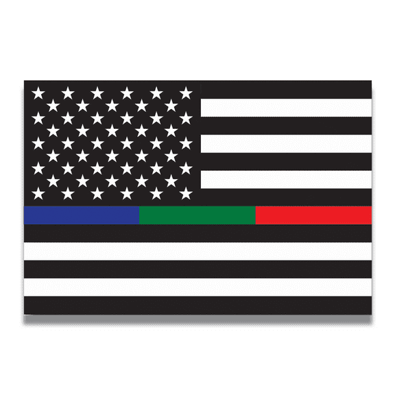 Magnet Me Up Thin Line Flag Vinyl Automotive Magnet Decal, 4x6 Inches