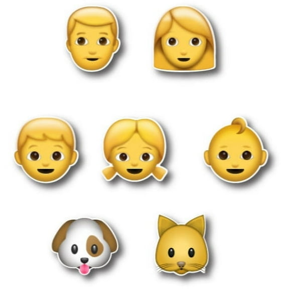 Magnet Me Up Three Wise Monkeys See No Evil, Hear No Evil, Speak No Evil Emoticon Magnet Decal, 3 Pack, Cute Self-Expression Decorative Magnet