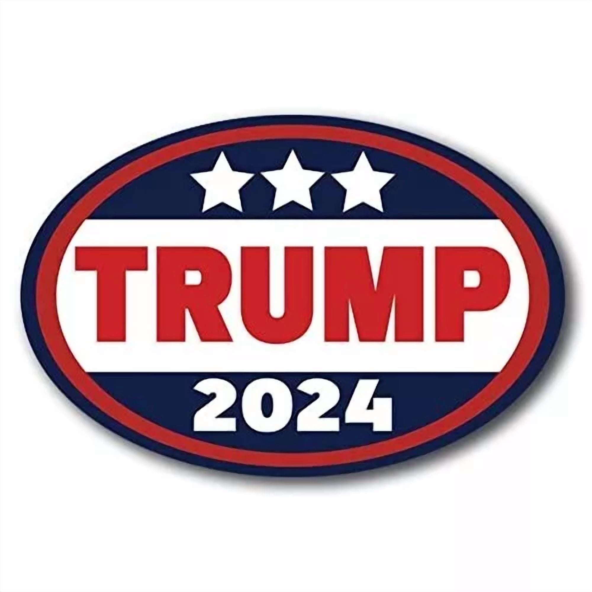 Magnet Me Up Trump 2024 Republican Party Magnet Decal, 4X6 Inch, Heavy Duty Auto