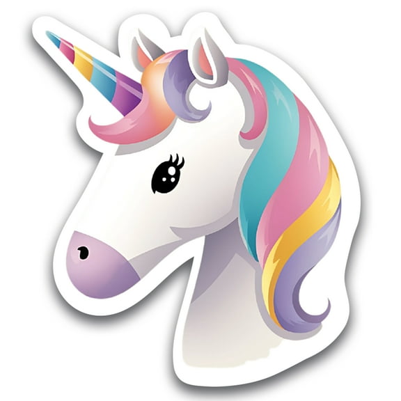 Magnet Me Up Unicorn Magnet - Cute Fantasy Animal Magnet Decal- 4.5x5 Inches