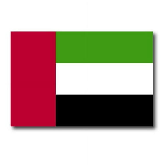 Magnet Me Up United Arab Emirates Emirati Flag Vinyl Automotive Magnet Decal, 4x6 Inches