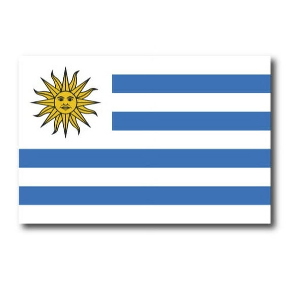 Magnet Me Up Uraguay Uruguayan Flag Vinyl Automotive Magnet Decal, 4x6 Inches